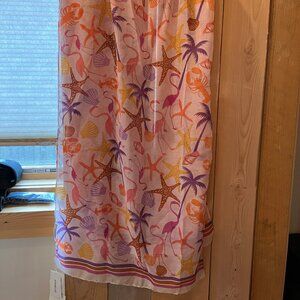 light pink and orange scarf